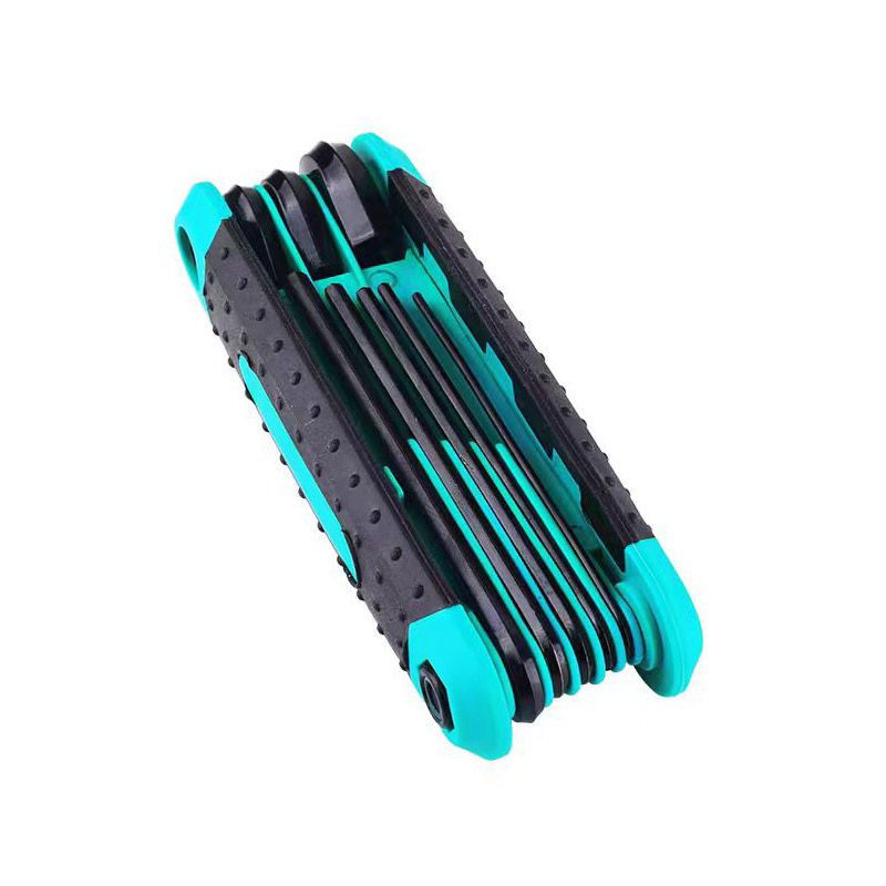 8 in 1 Folding Allen Wrench Set Metric Allen Key Set Tool Or Folding Tamper Proof Torx Key Set Portable Star Wrench Kit - Image 1