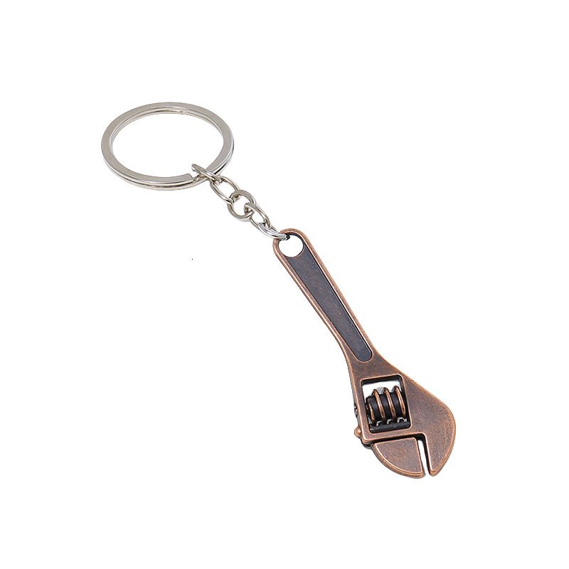 designer Movable Mini Wrench Tool Metal Zinc Alloy Car Keychain Men's Creative Small Gift key chain - Image 5