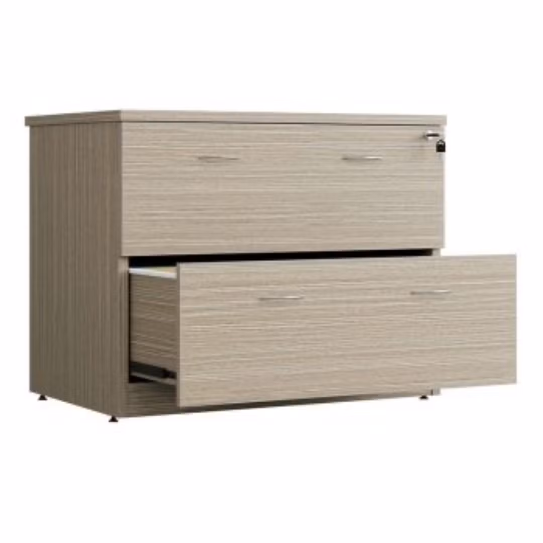 Premium Wooden File Cabinet with Key Lock for Office Storage - Image 1