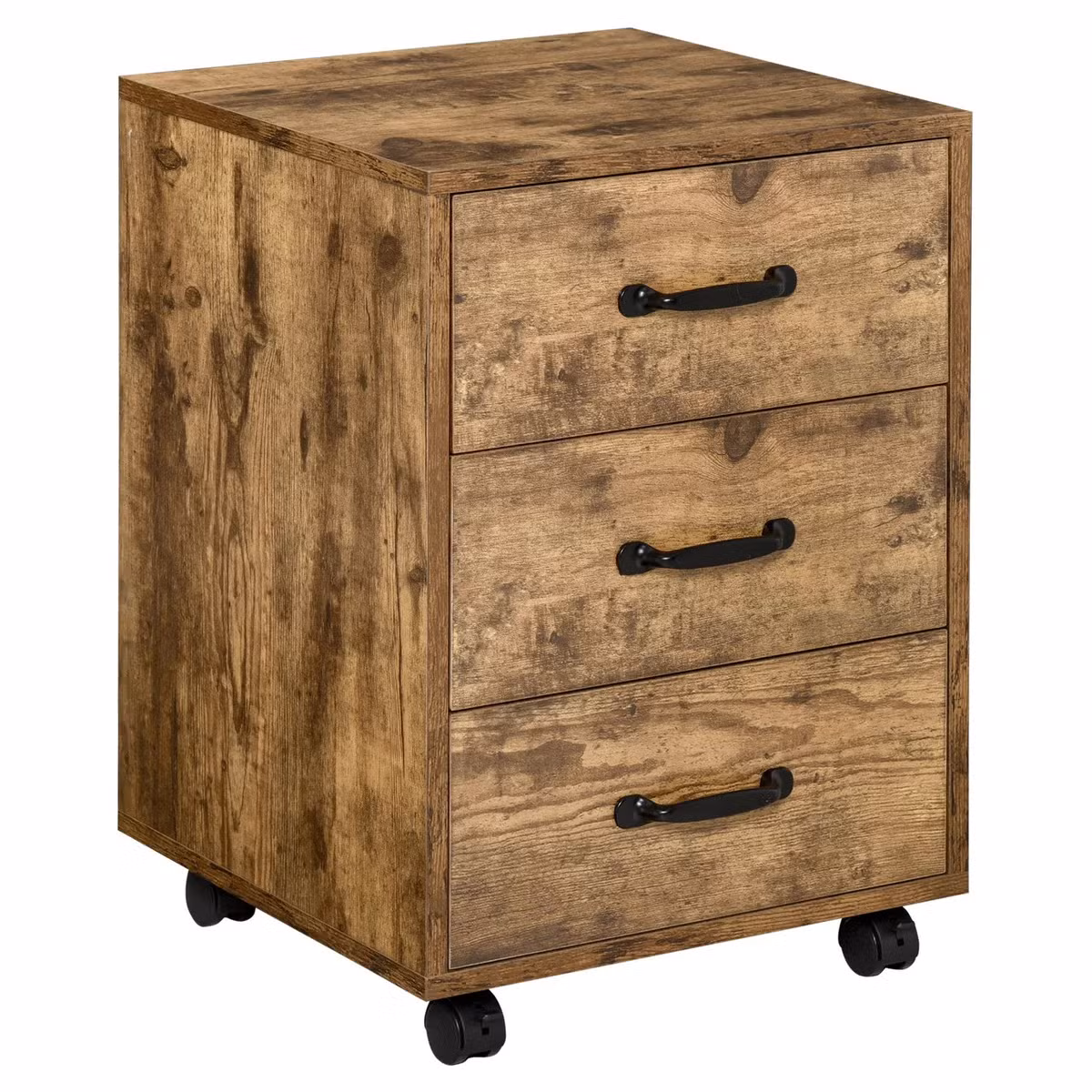 Premium Wooden File Cabinet with Key Lock for Office Storage - Image 3