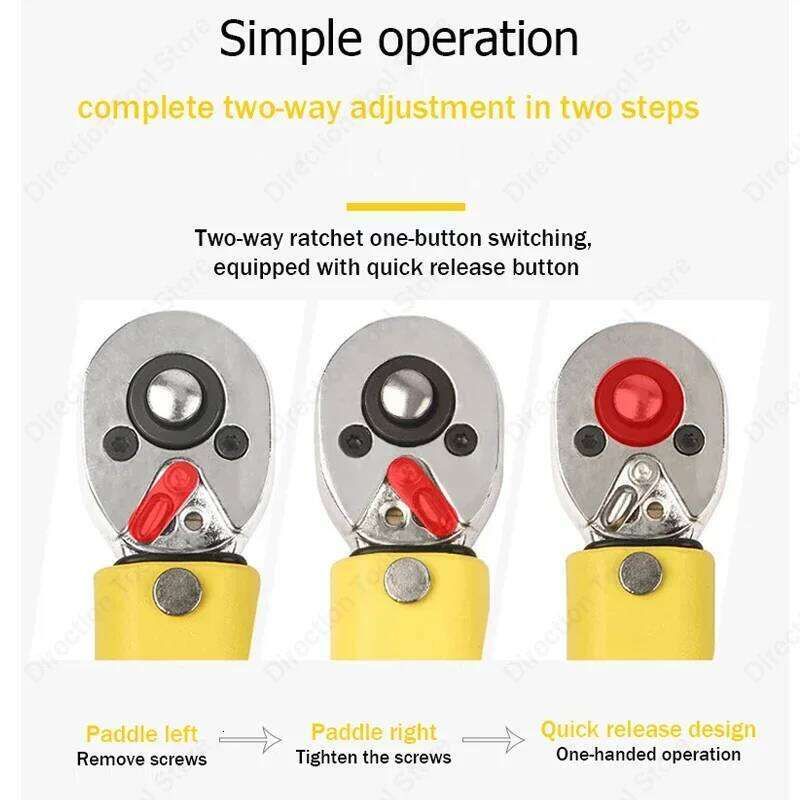 28-210N.m Torque Wrench 1/2" Precise Reversible Ratchet Torques Key Professional Bicycle Motorcycle Car Automotive Tool - Image 2