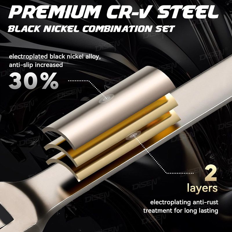 1pcs Ratchet Wrench Keys Gear Ring Tool Torque Universal Spanners for Car Repair Tools Metric - Image 3