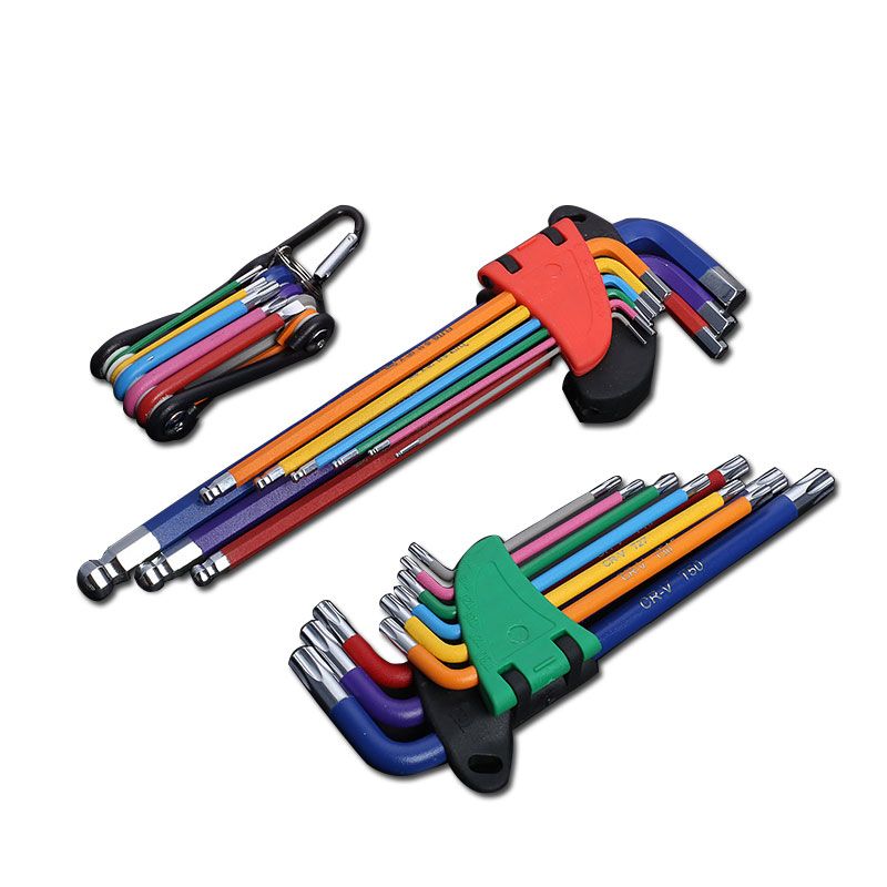 Allen Key Set L Wrench Kit For Allen Screw 9PCS Long Arm Hex Key Set 1.5mm To 10mm Hexagon Spanner Hand Tools For Bicycle Repair - Image 4