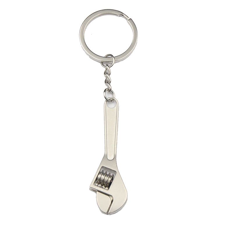 Keychain Necklaces: Mini Adjustable Wrench Keychain - Metal Tool Keyring, Personalized Metal Keychains, Lightweight for Daily Use - Image 2