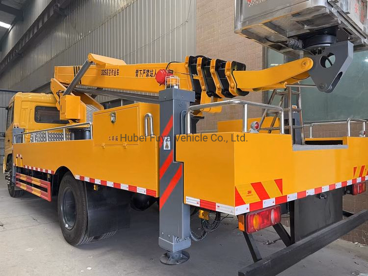 Dongfeng 4X2 18m 20m 22m Telescopic Boom High Altitude Working Aerial Platform Truck - Image 5