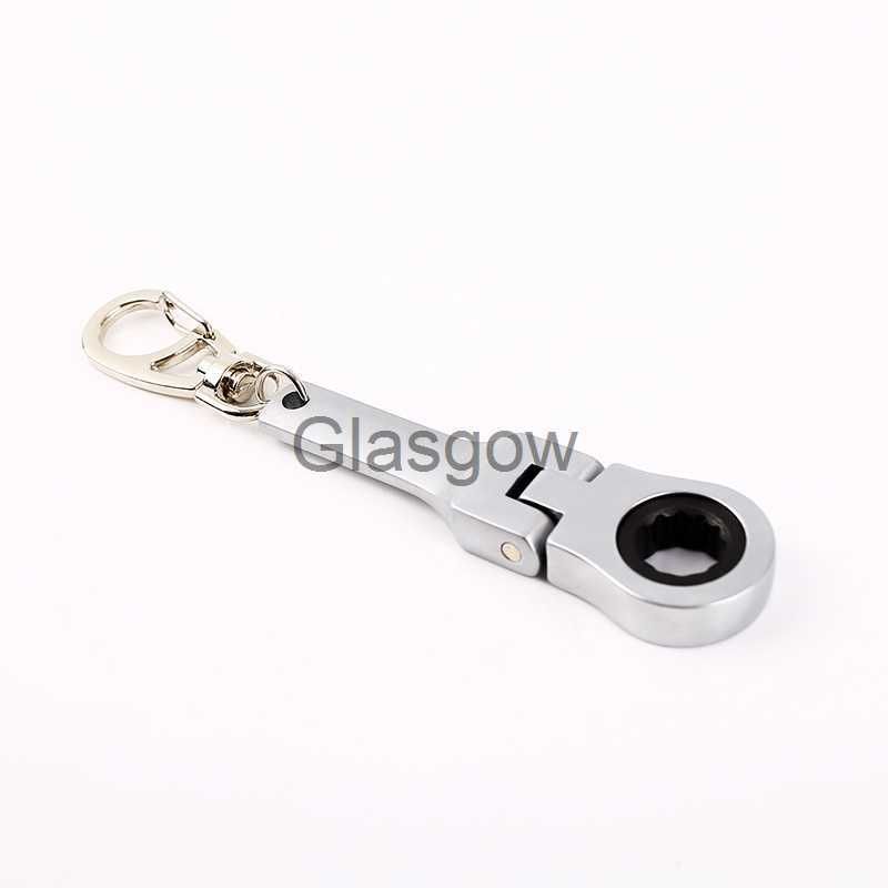 Car Key Tuningkeychains JDM Car Auto Tuning Parts 10mm Ratchet Wrench Keychain Keyring Key Ring Metal x0718 - Image 5
