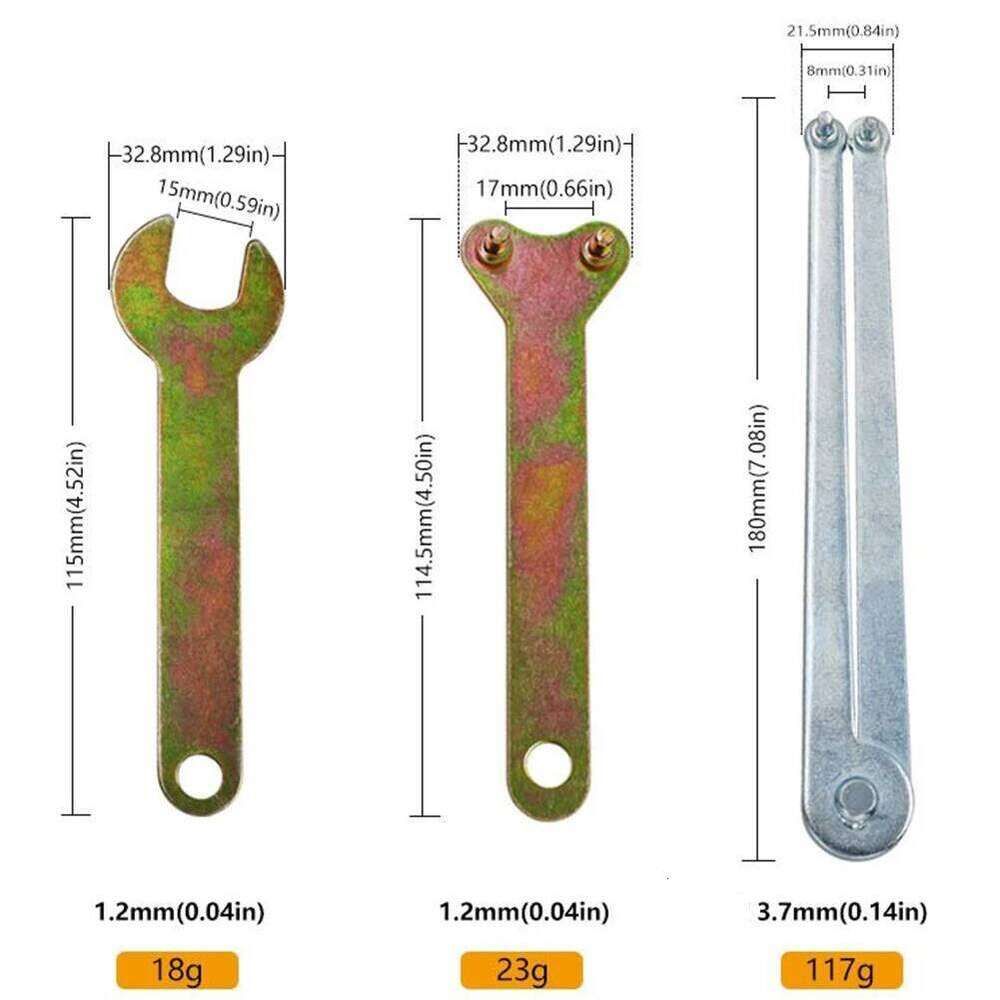 Angle Grinder Spanner 1#/2#/3#/4#/5#/6# 2 Claws Easy To Handle For Power Tool Arbors Key Flanged Wrench Brand New - Image 1