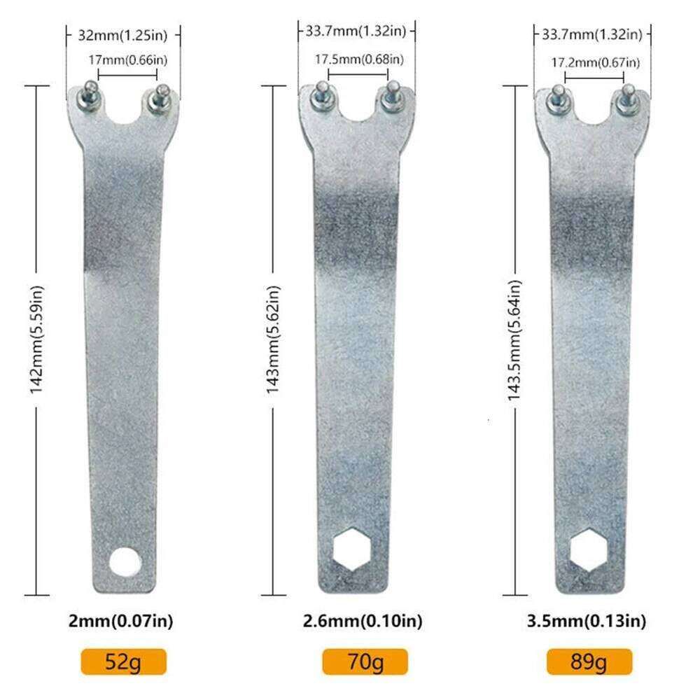 Angle Grinder Spanner 1#/2#/3#/4#/5#/6# 2 Claws Easy To Handle For Power Tool Arbors Key Flanged Wrench Brand New - Image 2