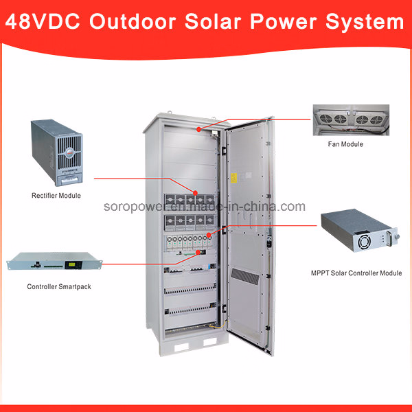 Newest 48VDC Hybrid Solar Power System- Shw48200 12V 25A 3000W Telecom Power Supply - Image 1
