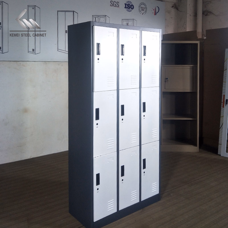 Customized Steel Locker Metal Gym Storage Wardrobe Locker Dormitory Compartment Locker Almirah - Image 3