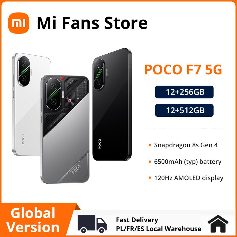 Xiaomi Poco F5 Pro 5g Xiaomi POCO F7 5G Global Version Smartphone Snapdragon 8s Gen 4 6500mAh Battery 6.83&amp;Quot; 1.5K AMOLED 50MP Camer Smart Phone - Image 1