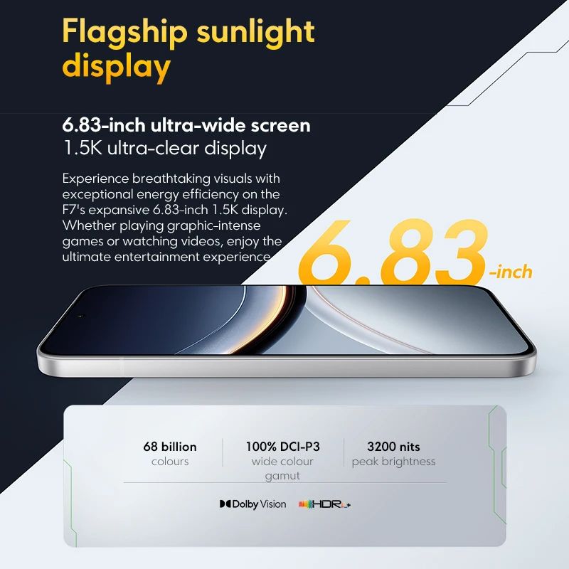 Xiaomi Poco F5 Pro 5g Xiaomi POCO F7 5G Global Version Smartphone Snapdragon 8s Gen 4 6500mAh Battery 6.83&amp;Quot; 1.5K AMOLED 50MP Camer Smart Phone - Image 4