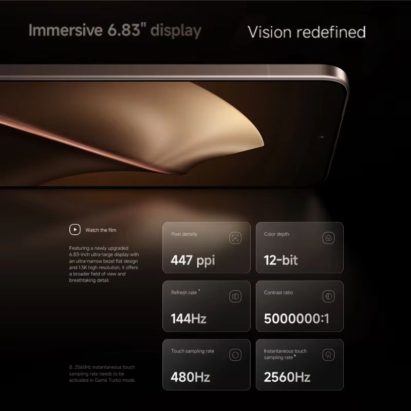 Xiaomi 15T Pro 5G Smartphone - MTK Dimensity 9400+ Processor - 6.83" AMOLED 144Hz Display - 50MP Camera - 5500mAh Battery - Global Version - Image 3
