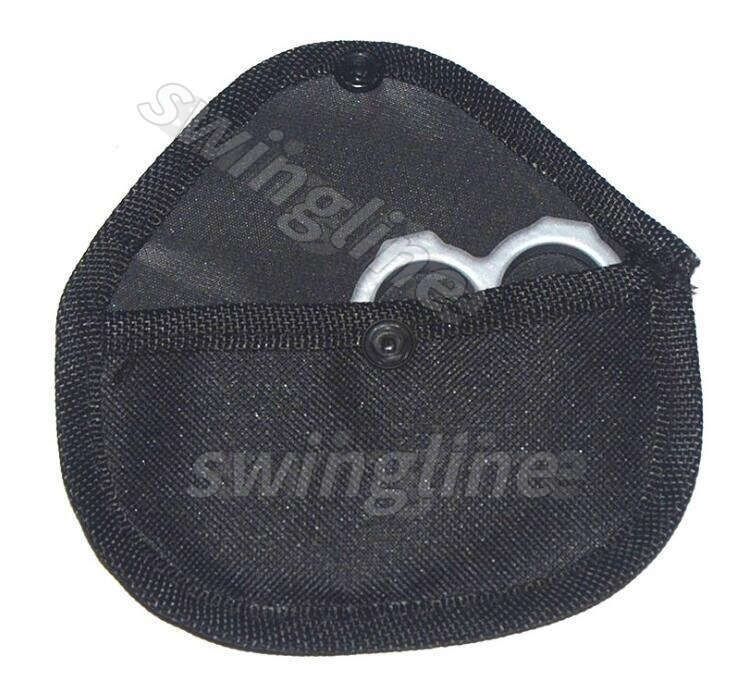 Strong Brass Knuckle Dusters - Nylon Carry Bag for Self Defense - Personal Security EDC Outdoor Pendant Tool Cover - Image 3