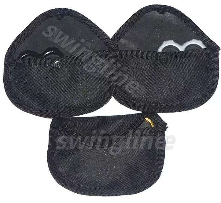 Strong Brass Knuckle Dusters - Nylon Carry Bag for Self Defense - Personal Security EDC Outdoor Pendant Tool Cover - Image 1