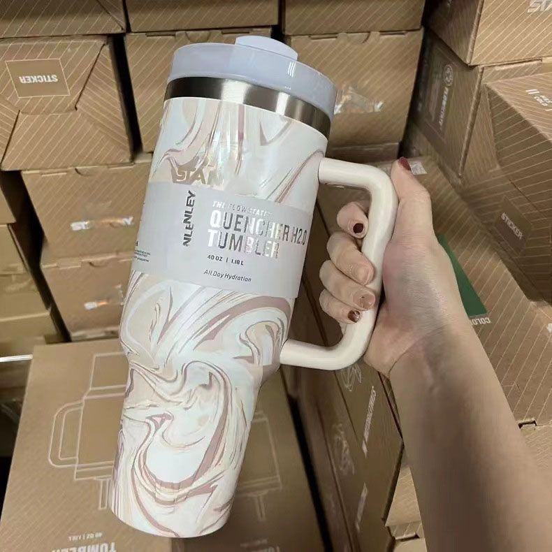 40oz Water Bottle Insulated Stainless Steel Sports Coffee cup Tumbler for Outdoor Vacuum Sealed Travel Mug Camping cup - Image 2