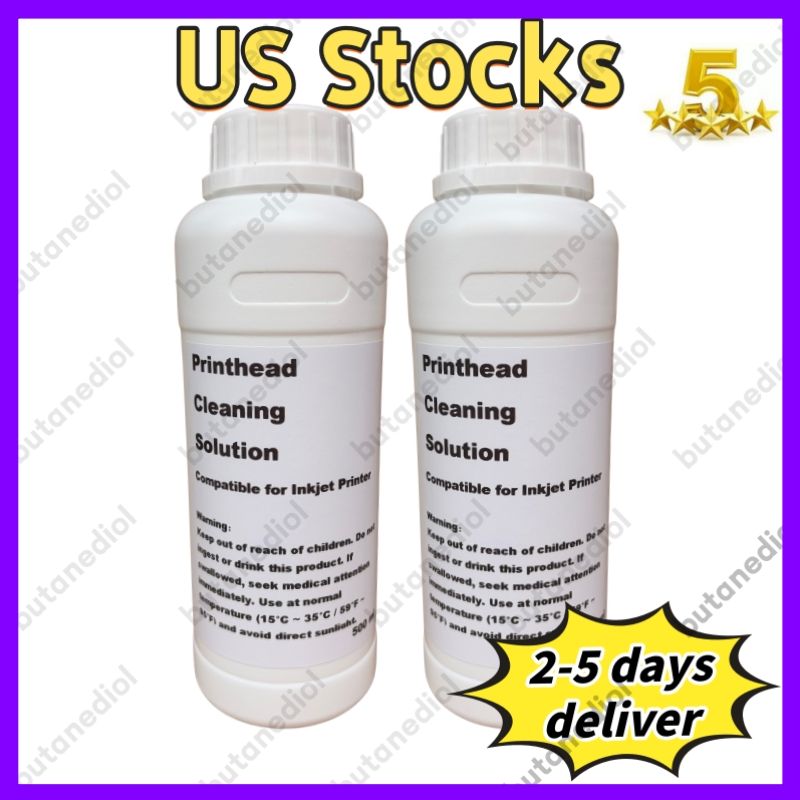 Printhead Cleaner Printhead Cleaning Solution High Quality In Stock 1000 ML Fast Delivery US Domestic Local Shipping Safe Privacy 100% Pass Customs - Image 1