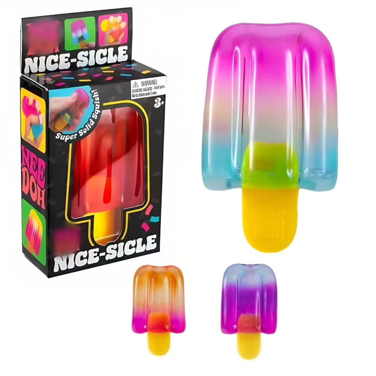 Nee Doh Nice-Sicle Squishy Popsicle Fidget Toy Nee doh Nice Cube for Kids Adults,Slow Rising Fidget Cube Sensory for Anxiety Stress Relief - Image 2