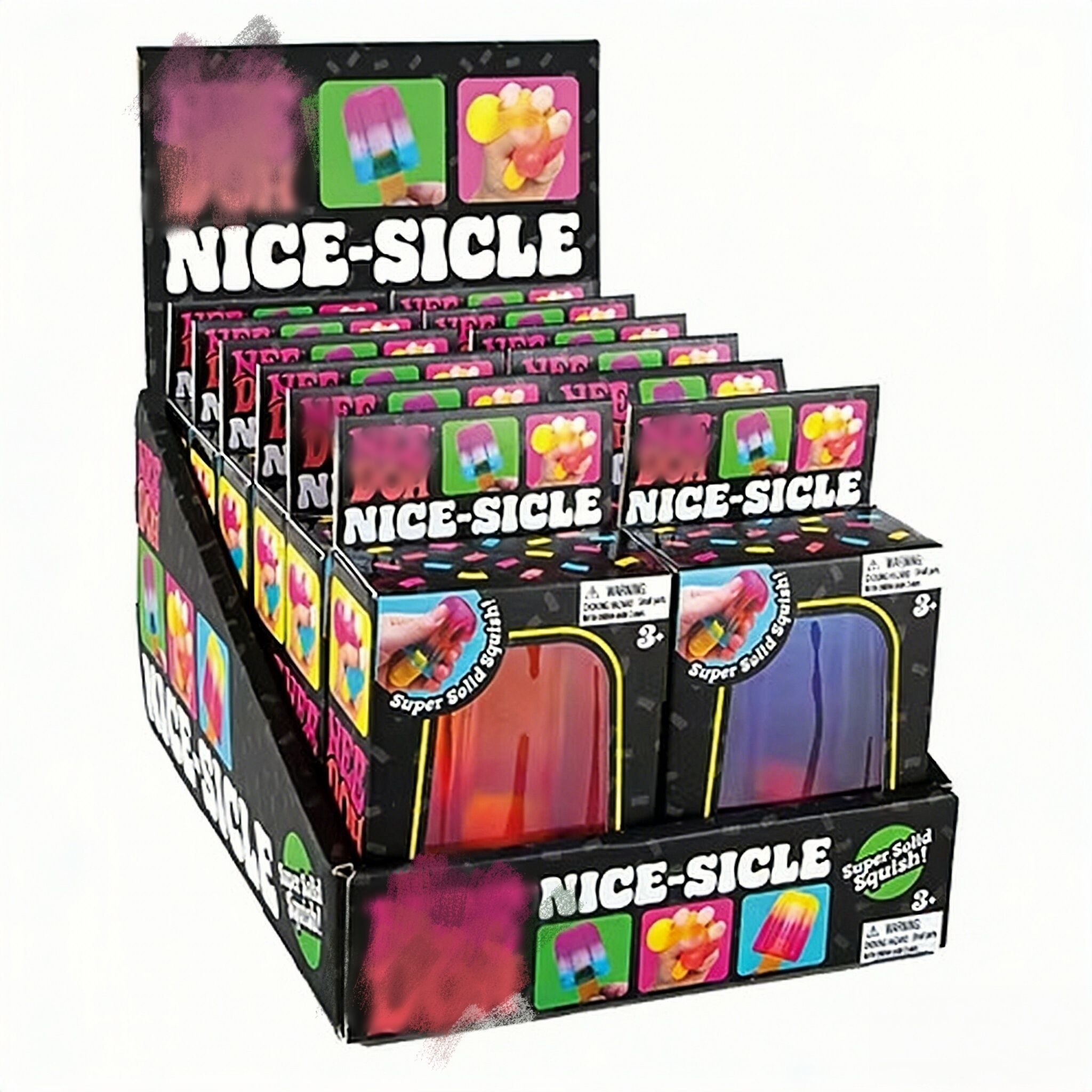 Nee Doh Nice-Sicle Squishy Popsicle Fidget Toy Nee doh Nice Cube for Kids Adults,Slow Rising Fidget Cube Sensory for Anxiety Stress Relief - Image 1
