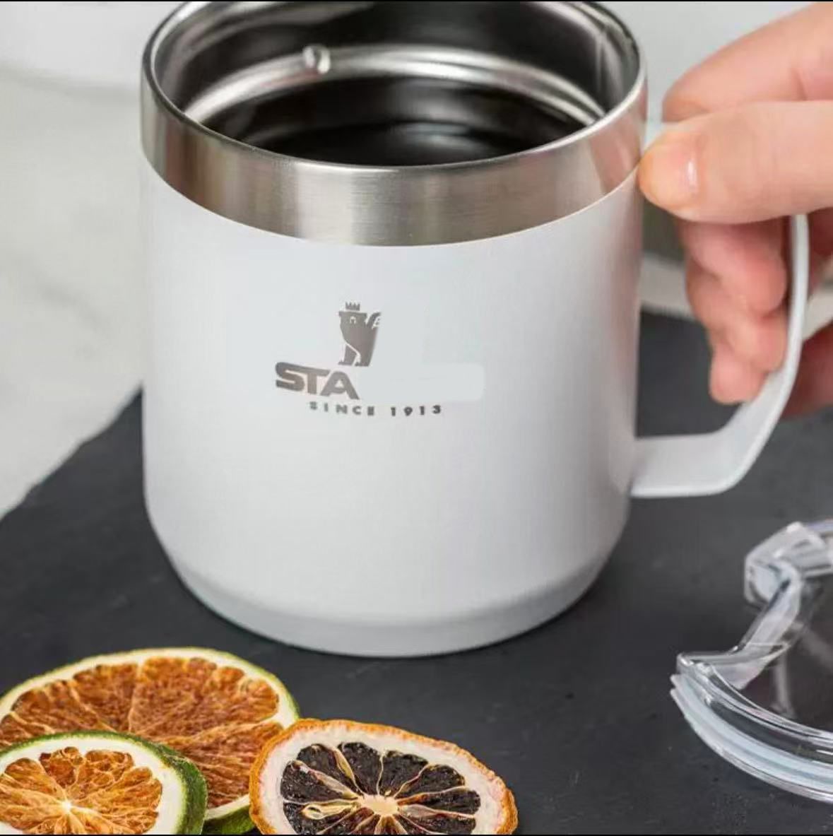 Elegant Designer 304 Stainless Steel Travel Mug for Work & Outdoors - Includes Built-in Bottle Opener - Image 2