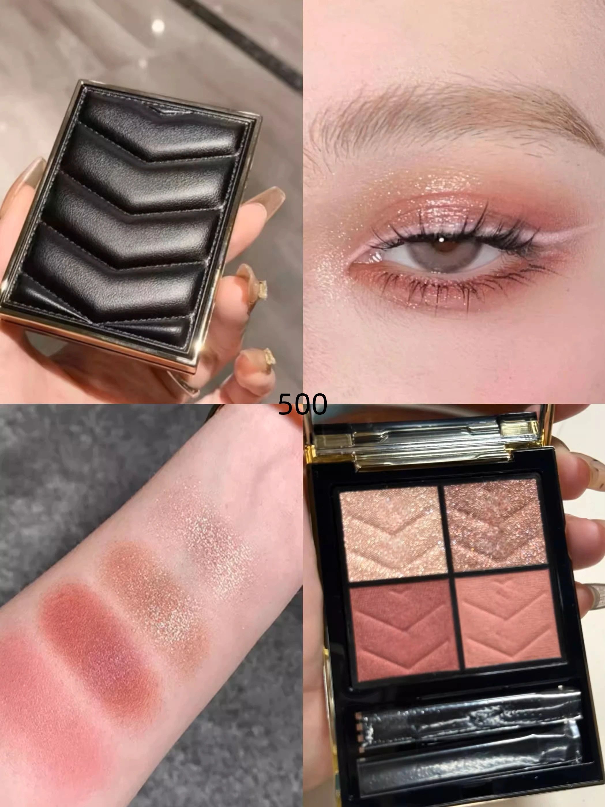 Couture mini clutch Eye Shadow Palette beautuy cosmesticsz Makeup 4-colors Eyeshadow long-lasting waterproof 100 200 300 400 500 600 - Image 5