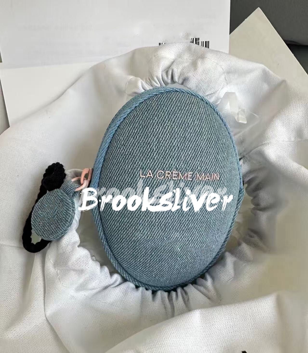 Storage Bag Denim - Headphone Organizer Case with Lipstick Holder - Travel Makeup and Electronics Storage Bag-in-Bag - Image 3
