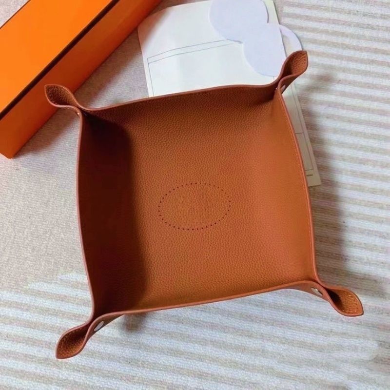Designer storage box luxury brand storage box square tray leather storage tray entrance key sundry box desktop candy box - Image 2