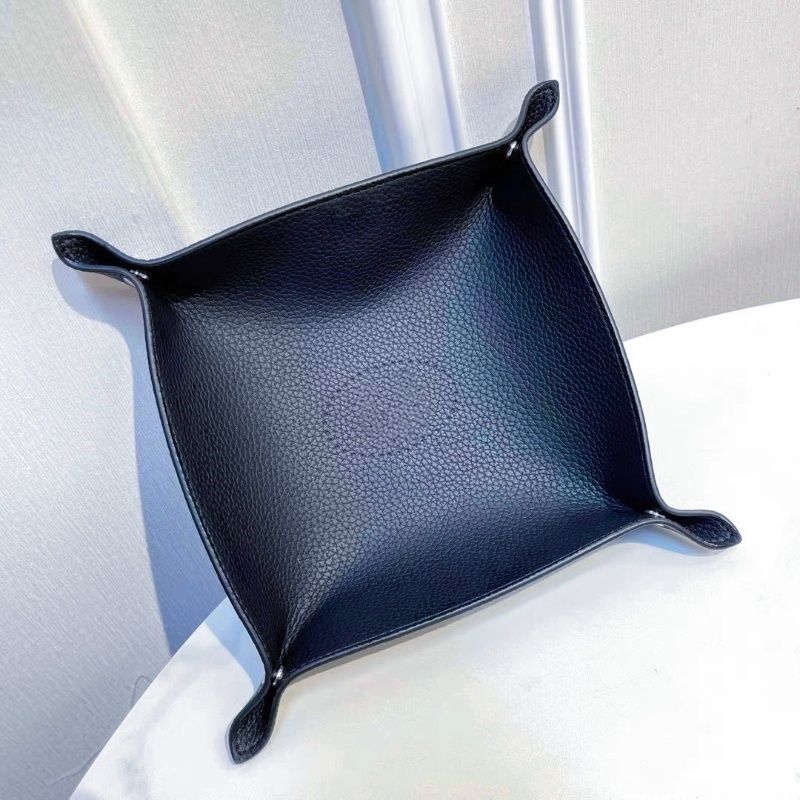 Designer storage box luxury brand storage box square tray leather storage tray entrance key sundry box desktop candy box - Image 5