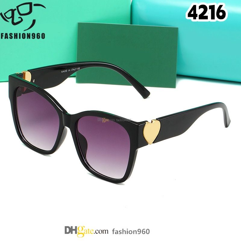 Designer sunglasses men designer women iconic graphic design for stylish unique personality diamond encrusted key splicing gift in summer with box 4216 4696 - Image 3