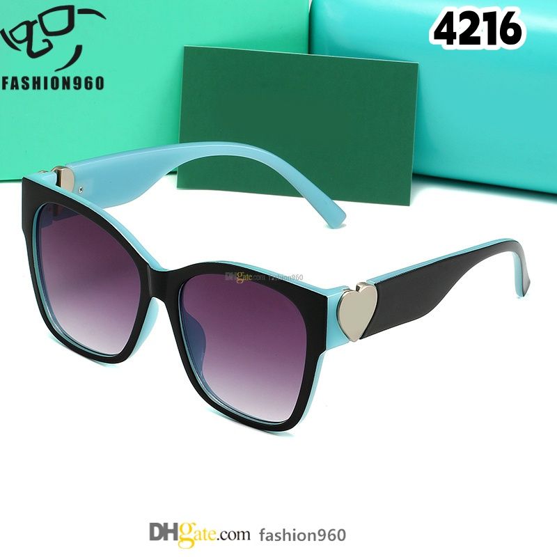 Designer sunglasses men designer women iconic graphic design for stylish unique personality diamond encrusted key splicing gift in summer with box 4216 4696 - Image 1