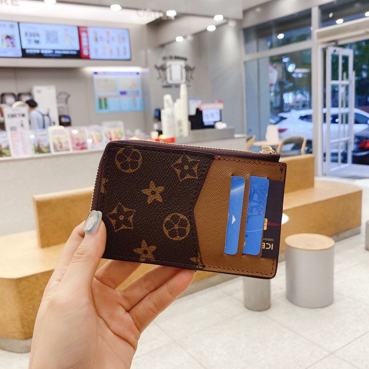 M69431 Card Holder Wallet - Women's Mini Zippy Organizer Coin Purse with Key Pouch and Belt Charm - Image 2