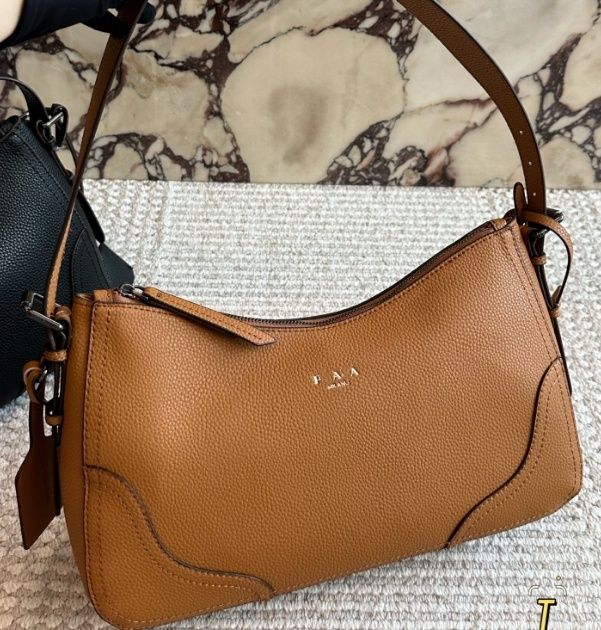 Aimee underarm bag designer women hobo shoulder bag Soft Leather Print Nylon Lining Clutch Bag Key Ring Tote Bag Purse luxury large capacity daily commuting bag - Image 1