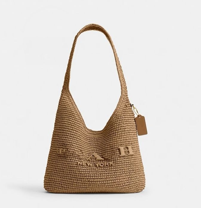 Grained Calfskin Suede Hobo Handbag - Fashionable Slouchy Designer Bag with Hook Closure - Image 1