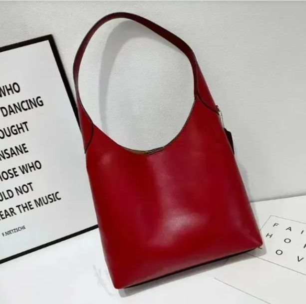 Grained Calfskin Suede Hobo Handbag - Fashionable Slouchy Designer Bag with Hook Closure - Image 4