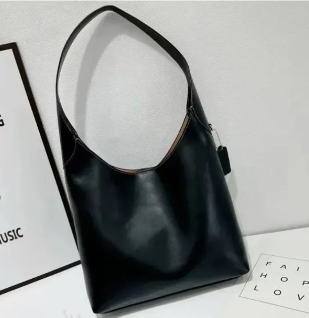 Grained Calfskin Suede Hobo Handbag - Fashionable Slouchy Designer Bag with Hook Closure - Image 5