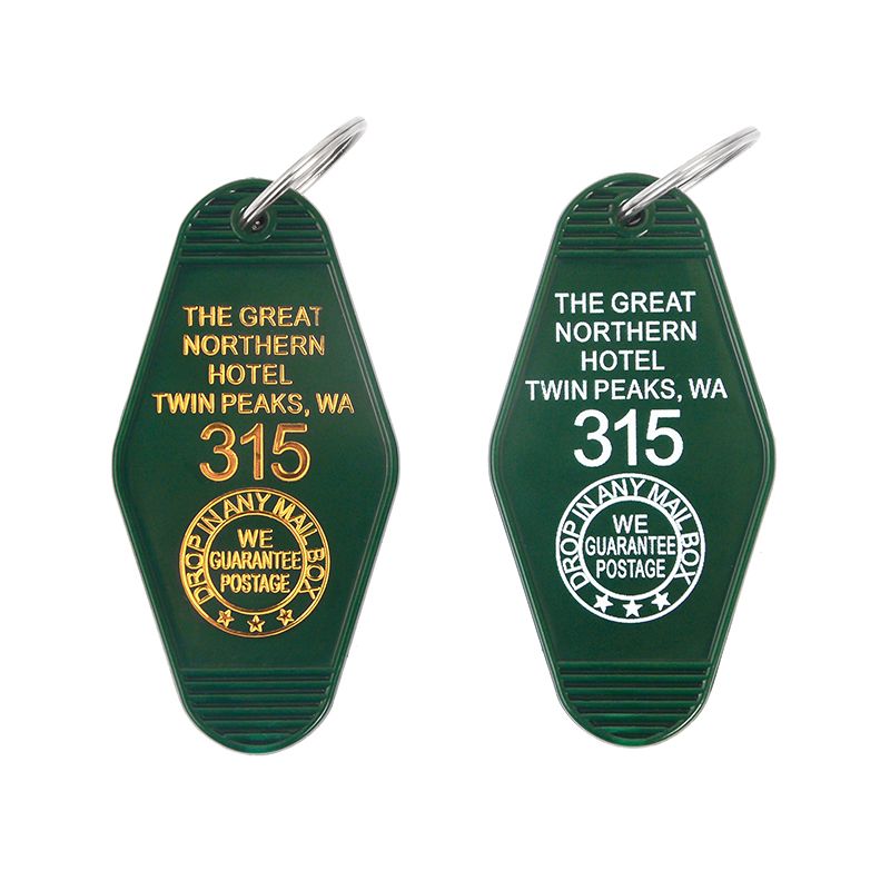 Twin Peaks Keychain Keytag Key Chain Keyring The Great Northern Hotel Jewelry Gifts for Twin Peaks Fans - Image 1