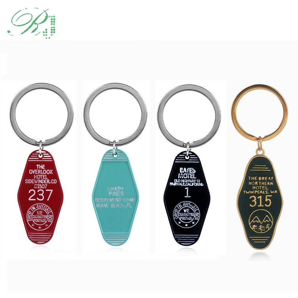 Twin Peaks Metal Keychain - Green Enamel The Great Northern Hotel Room 315, Zinc Alloy Key Ring, Unisex Fashion Accessory for Men, Women - Image 1