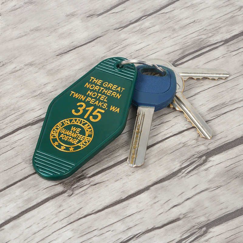 Twin Peaks Key chains The Great Northern Hotel Room # 315 Key Tag Keychain Acrylic Keyring for Women Men Fashion Jewelry G1019 - Image 3