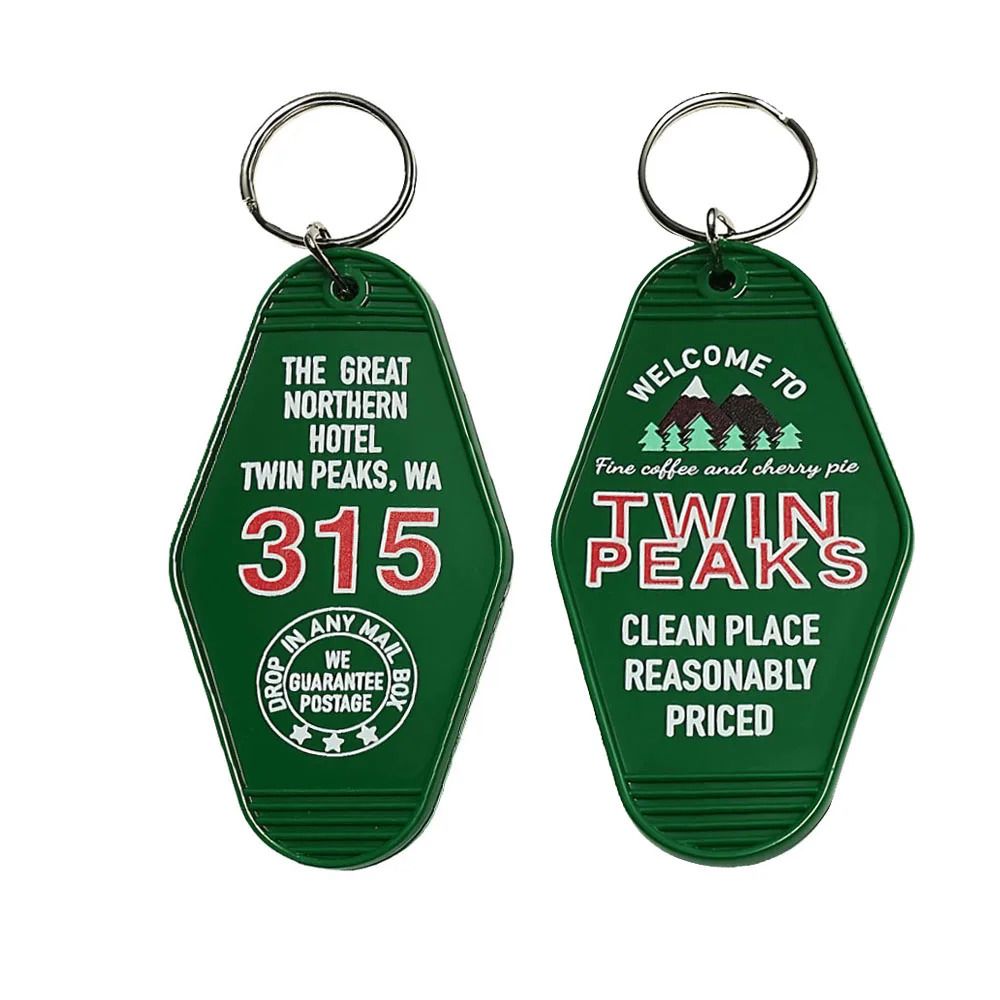 The Great Northern el Room 315 Keychain Twin Peaks Inspired Key Tag Vintage TV Series Peripheral Pendant 250917 - Image 1