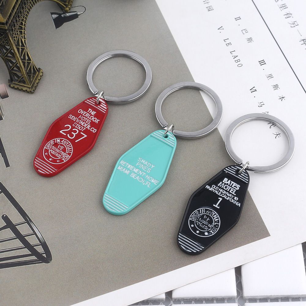 Tv Show Twin Peaks Hotel Key Chain Metal Green Enamel The Great Northern Hotel Room 315 Keychains Fashion Women Men Jewelry Gift - Image 2