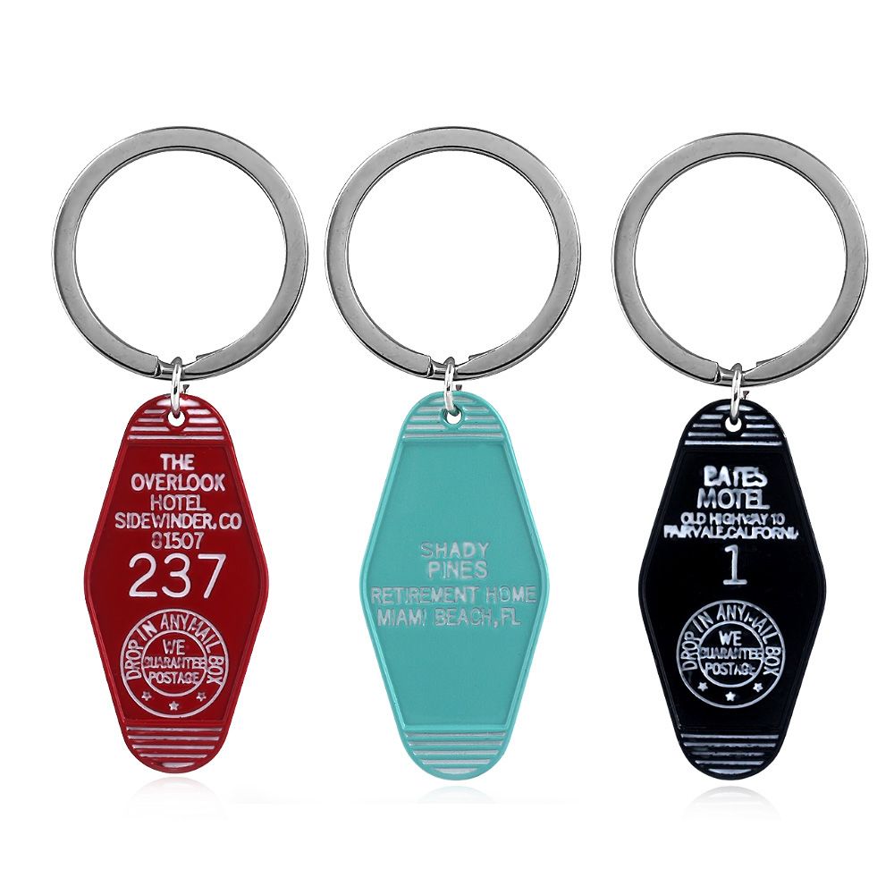 Tv Show Twin Peaks Hotel Key Chain Metal Green Enamel The Great Northern Hotel Room 315 Keychains Fashion Women Men Jewelry Gift - Image 1