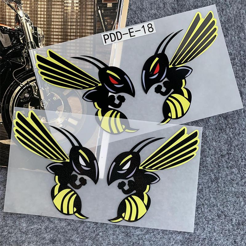 For Honda Bees Hornet CB650R PCX 125 A-frica Twin 1100 Reflective Motorcycle Car Styg Stickers Decal Accessories e606 - Image 2