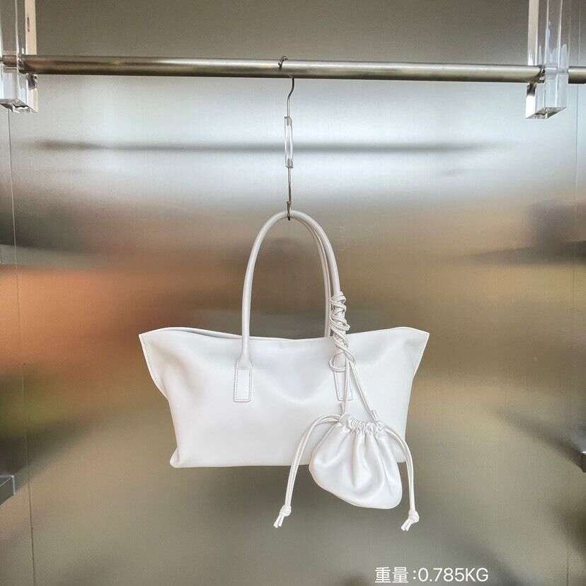 toteBag Shoulder Bag New Trendy Fashion Versatile Cowhide Twin Minimalist Design Tote Handbag Shoulder Underarm Bag - Image 3