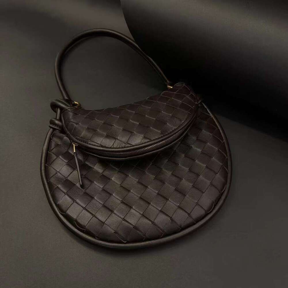 Mm Women's Bags Inner And Outer Sheepskin Woven Dumpling Twin Bags, Light Luxury, High-End Feeling, One Shoulder Hand-Held Underarm Bag, Genuine Leather Women's Bag - Image 2