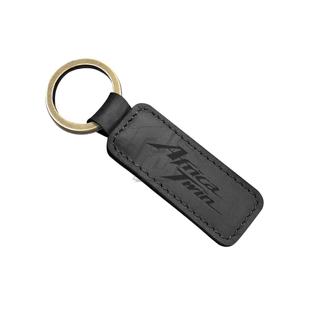 Motorcycle Keychain Cowhide Retro Key Ring Case for Honda Africa Twin Key - Image 3