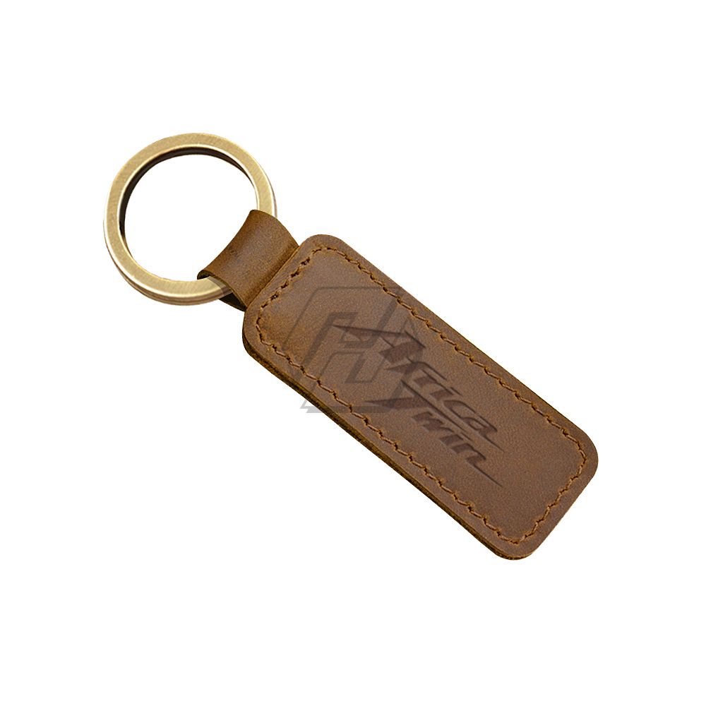 Motorcycle Keychain Cowhide Retro Key Ring Case for Honda Africa Twin Key - Image 2