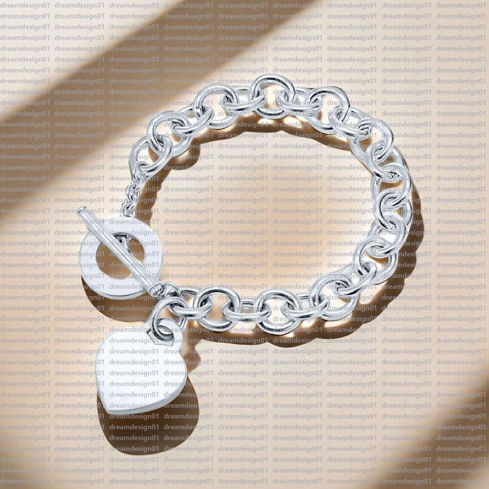 Heart Key Bracelet Designer 100% Sier Original Authentic Classic Key Heart Bracelet Gift Exquisite Christmas Present - Image 3
