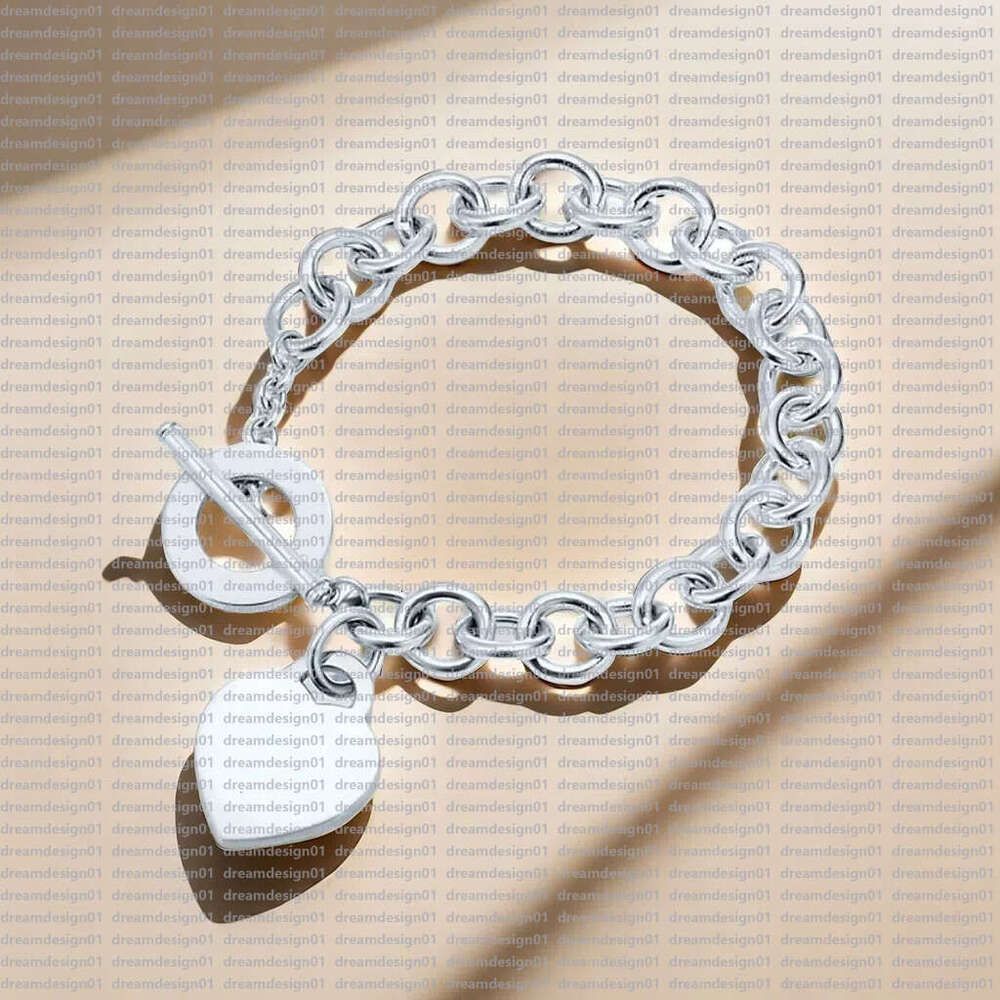 Heart Key Bracelet Designer 100% Sier Original Authentic Classic Key Heart Bracelet Gift Exquisite Christmas Present - Image 4