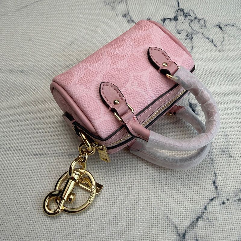 Mini Rowan Designer Key Chain Pillow Micro Bag Charm Co ch Keychain Handmade Denim Leather Keychains Man Woman Mini Wallet Bags Pendant Coins Purse - Image 3