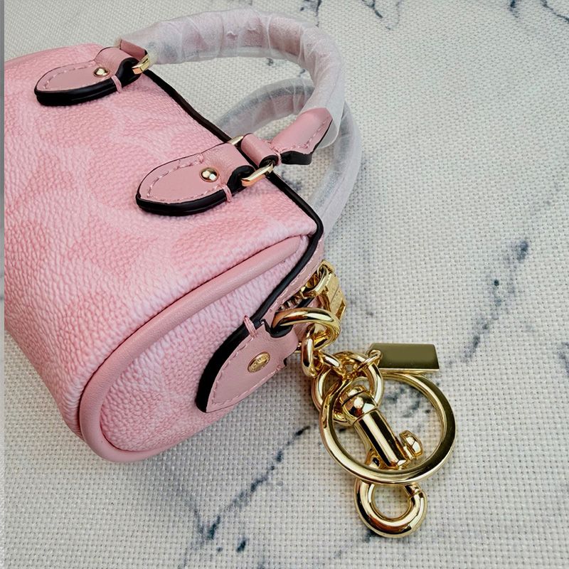 Mini Rowan Designer Key Chain Pillow Micro Bag Charm Co ch Keychain Handmade Denim Leather Keychains Man Woman Mini Wallet Bags Pendant Coins Purse - Image 2